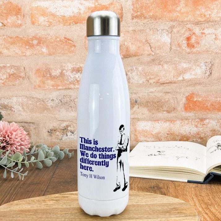 This Is Manchester Tony Wilson Quote - Personalised Water Bottle