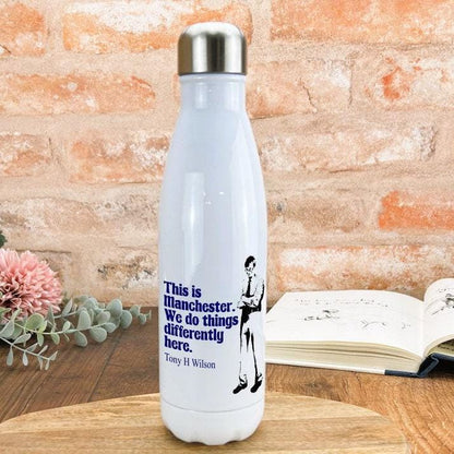 This Is Manchester Tony Wilson Quote - Personalised Water Bottle