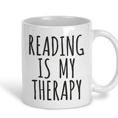 Reading Is My Therapy Mug