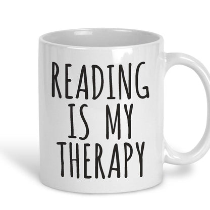 Reading Is My Therapy Mug