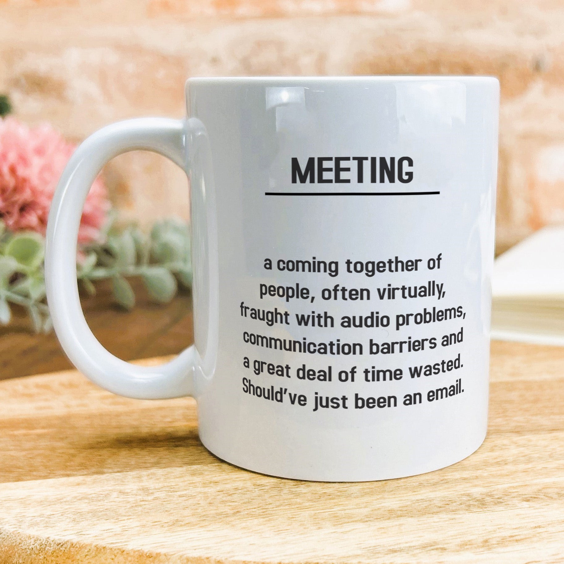 a white coffee mug with a poem on it