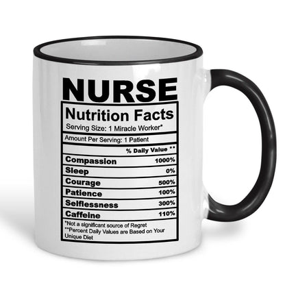 Nurse Nutrition Facts Ceramic Mug