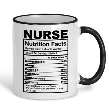Nurse Nutrition Facts Ceramic Mug