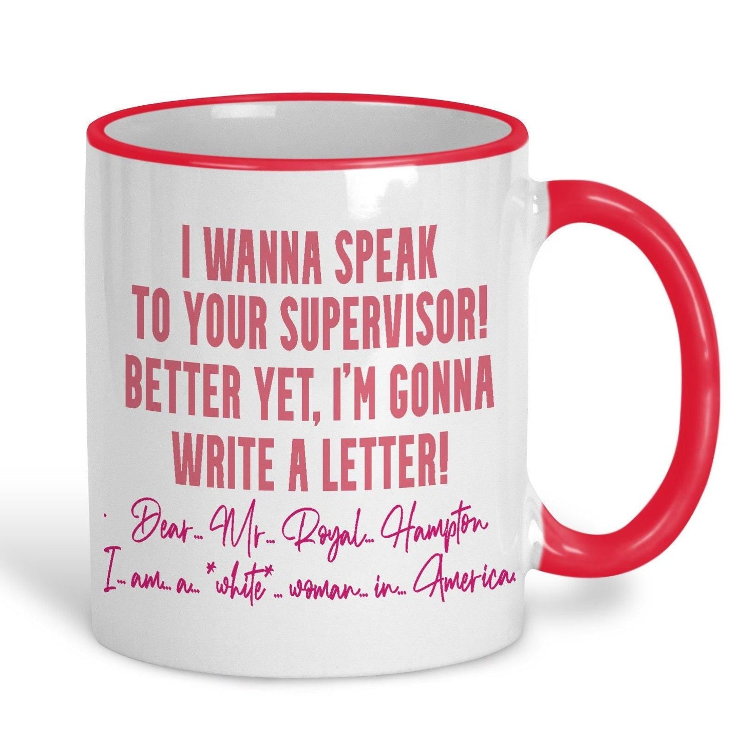 White Chicks "I'm Gonna Write A Letter" Personalised Movie Ceramic Mug