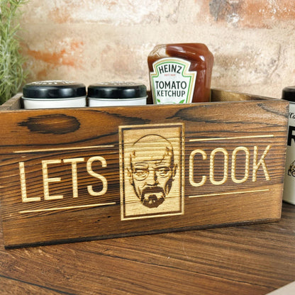 Breaking Bad Let's Cook Kitchen Tidy / Caddy - Funny Cooking Gift - Present Kitchen Decor Housewarming - Walter White Heisenberg