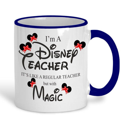 Disney Teacher With Magic Mug Personalised Message
