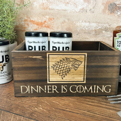 Game of Thrones Inspired Kitchen Tidy /Caddy - Funny Cooking Gift - Present Kitchen Decor Housewarming - Dinner is Coming - Christmas