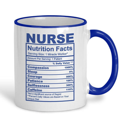Nurse Nutrition Facts Ceramic Mug