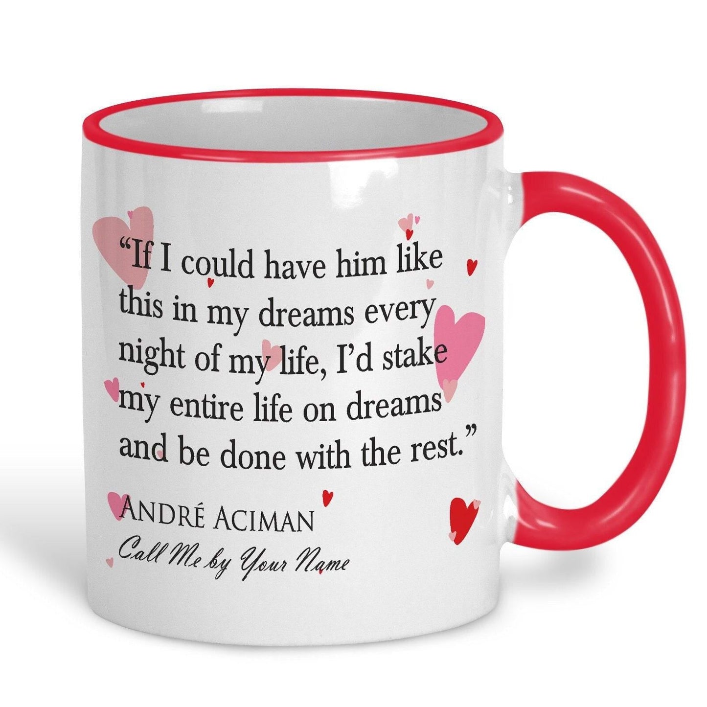 Call Me By Your Name Andre Aciman Book Quote Valentine's Day Mug