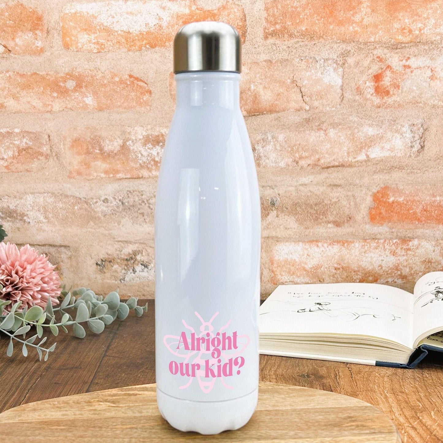 Alright Our Kid? Mancunian Quote - Personalised Water Bottle
