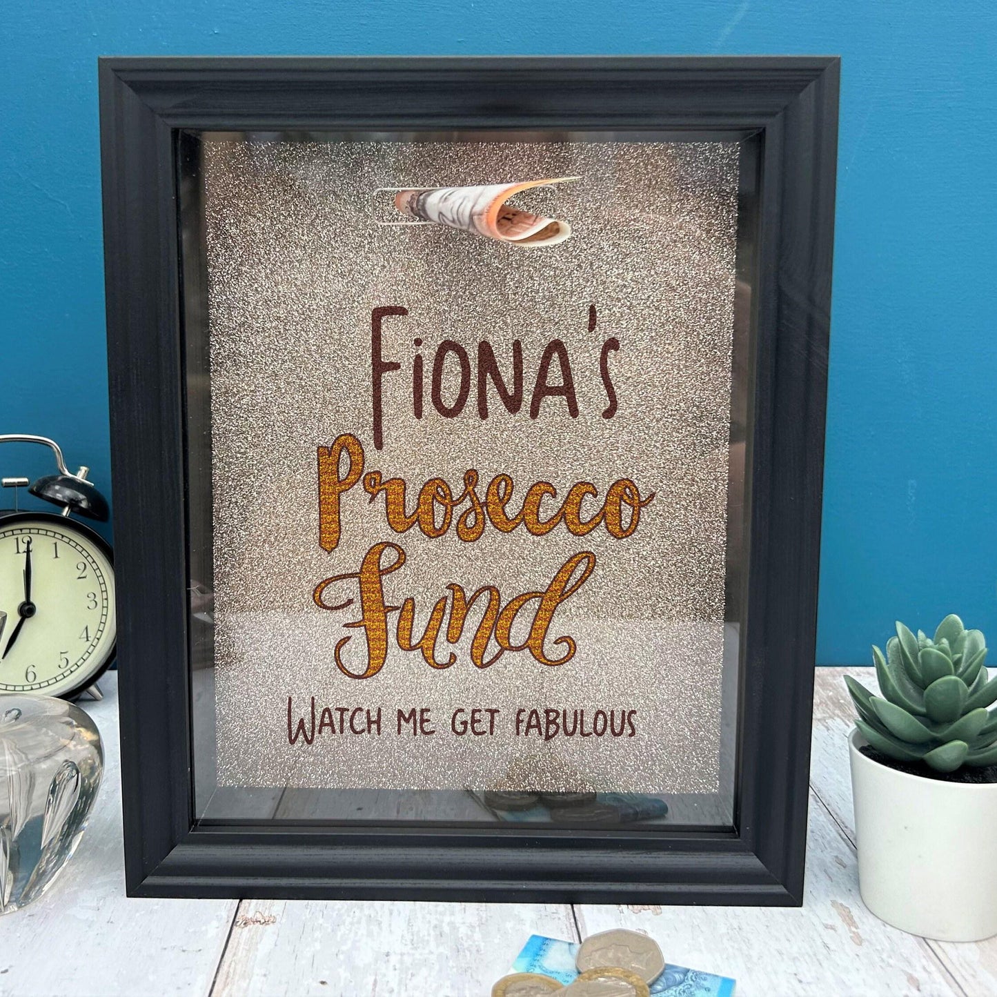 Prosecco Fund - Watch Me Get Fabulous - Money Box Personalised Gift