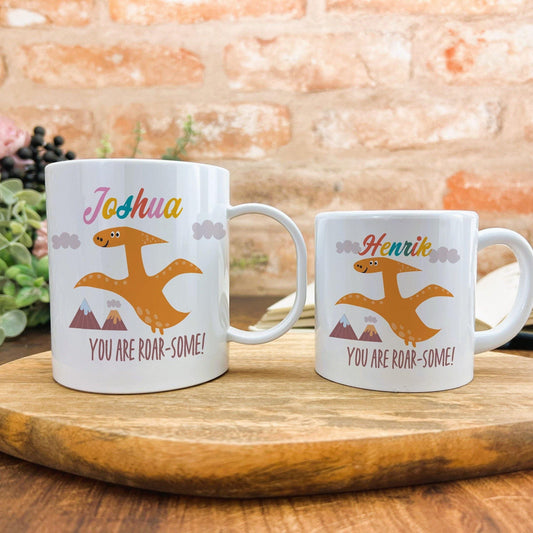 Roar-Some Dinosaur Children's Personalised Mug Unbreakable Kids Toddler Child Safe Proof