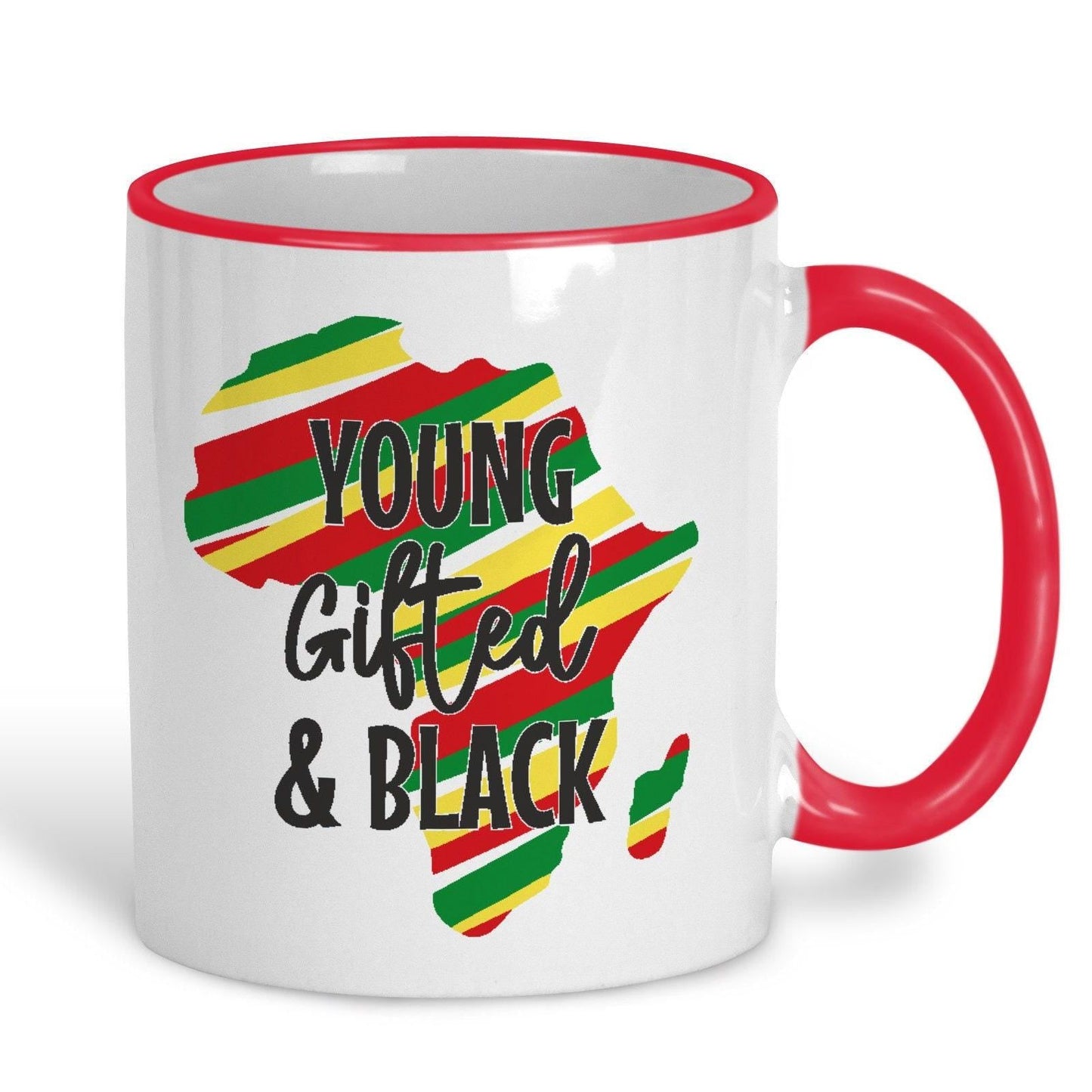 Young Gifted and Black Reggae Ska African Heritage History Personalised Mug