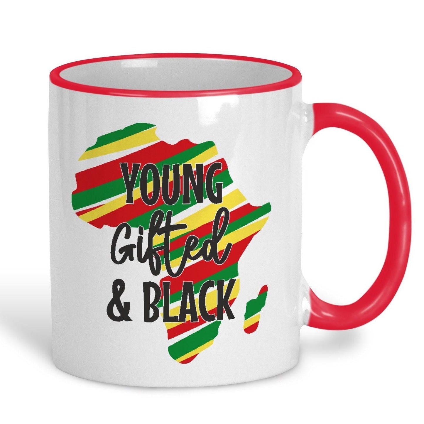 Young Gifted and Black Reggae Ska African Heritage History Personalised Mug