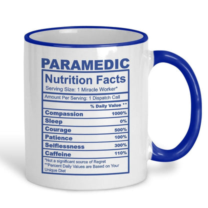 Paramedic Nutrition Facts Ceramic Mug