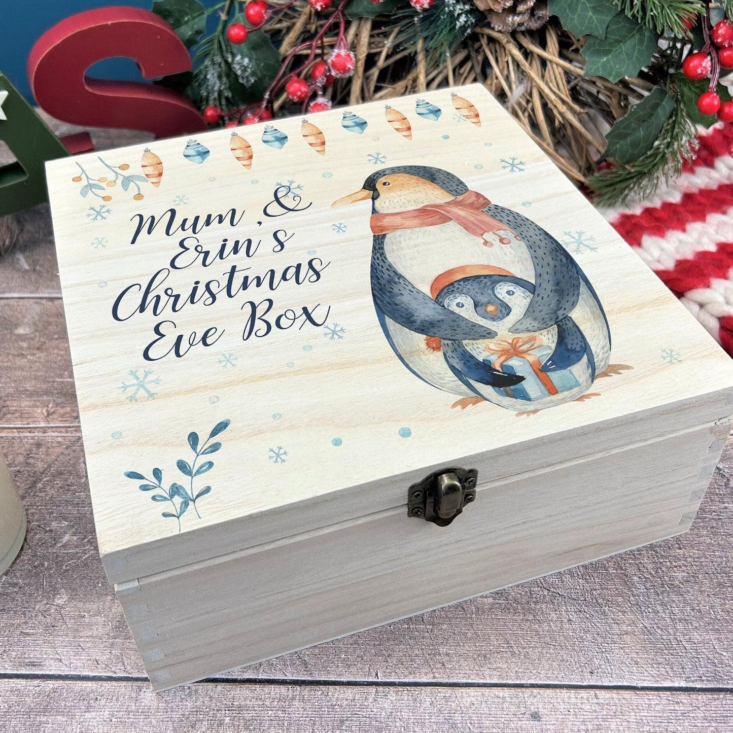 Mother & Baby Penguin Christmas Eve Treat Box
