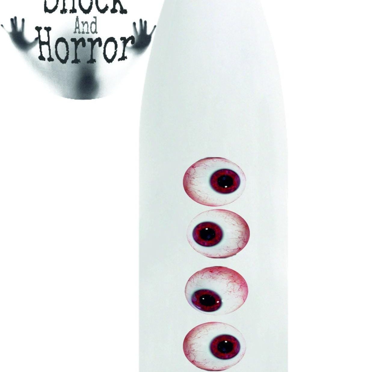 Personalised Eyeball Shock Image Reusable Metal Water Bottle