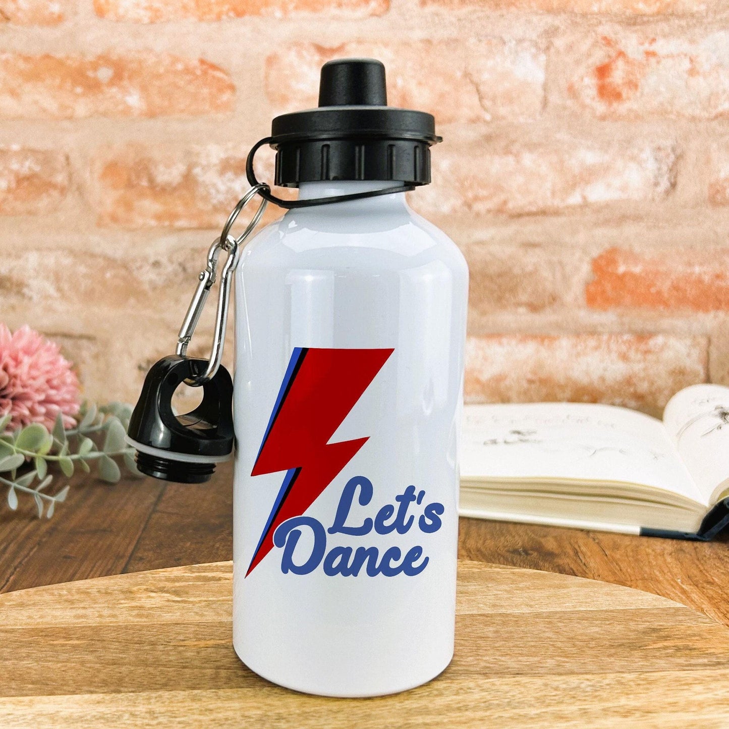 David Bowie Let's Dance Water Bottle Personalised Gift