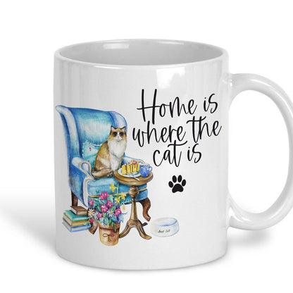 Home Is Where The Cat Is Design Mug