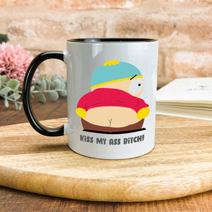 Cartman Kiss My Ass South Park Character Personalised Ceramic Gift Mug