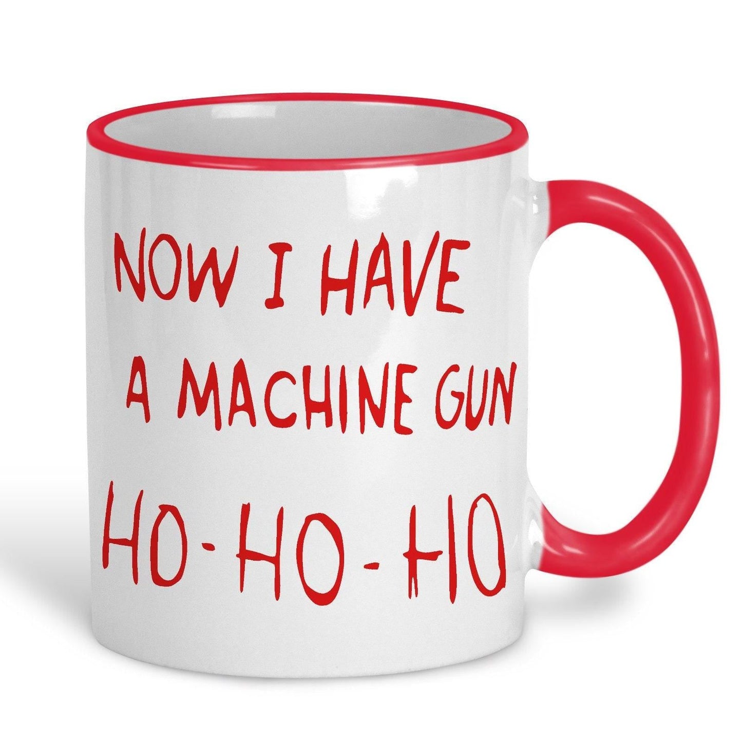 Die Hard Machine Gun Ho Movie Quote Christmas Movie Ceramic Mug