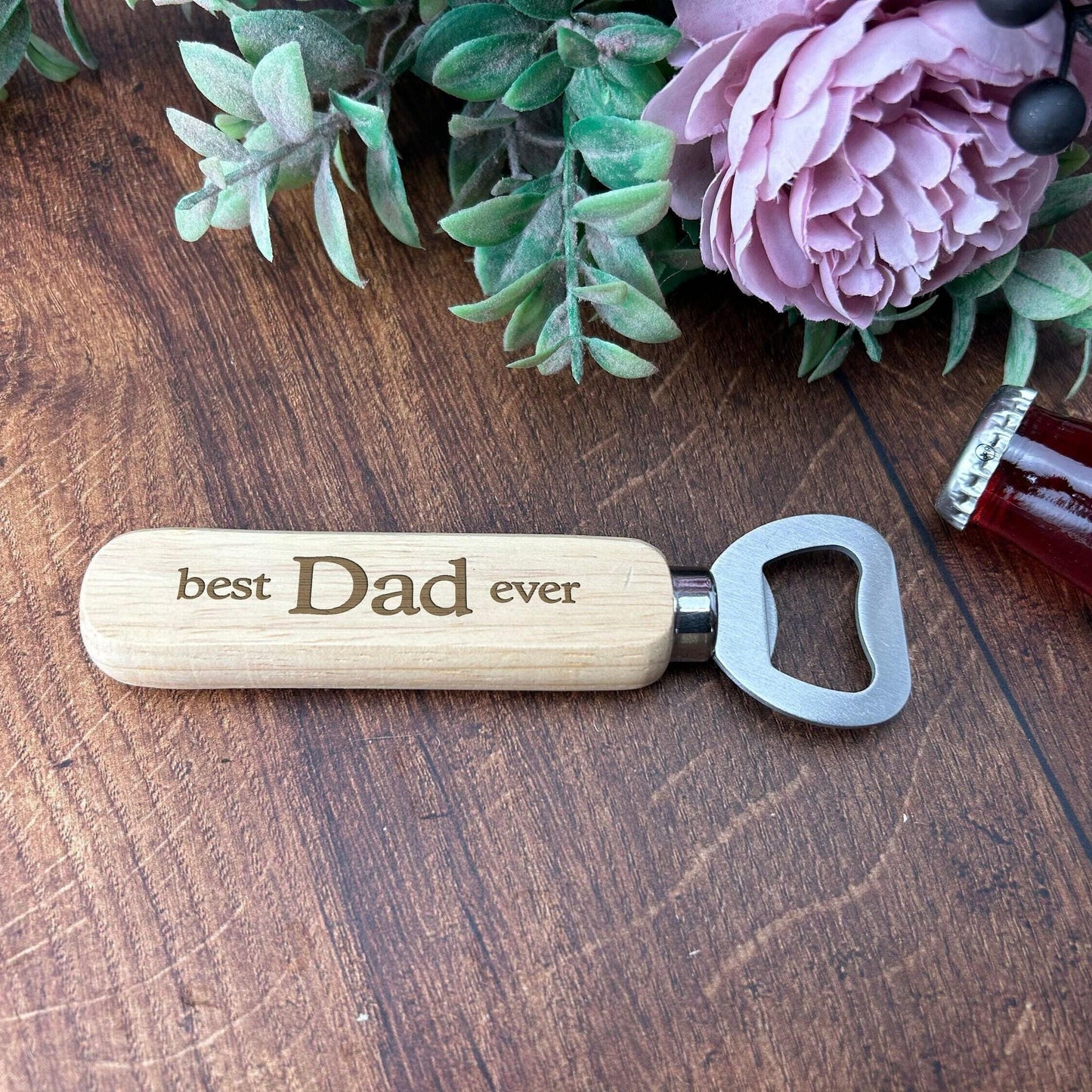 Father's Day Bottle Opener - Best Dad Grandad Uncle Ever - Personalised Gift