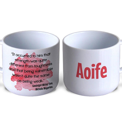 Goodnight Mr Tom by Michelle Magorian Book Quote Literature Personalised Gift Mug Polymer First Unbreakable