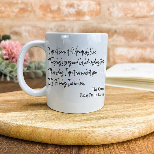 The Cure Friday I'm In Love Mug