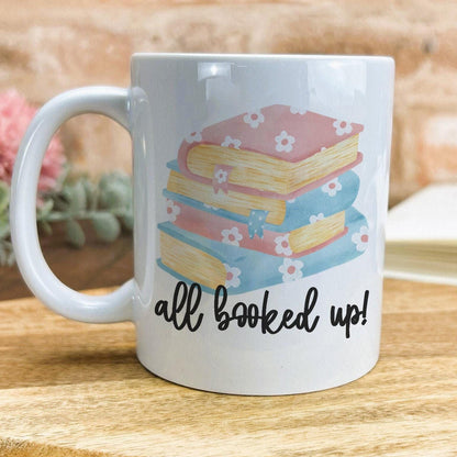 All Booked Up Personalised Reader's Ceramic Mug