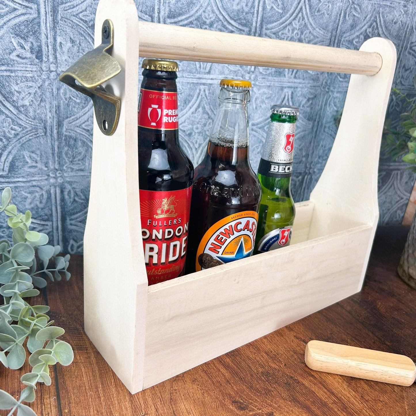 The Best Man Ever - Beer Carrier - Wedding Groom Groomsman Usher Ring Bearer - Personalised  Gift