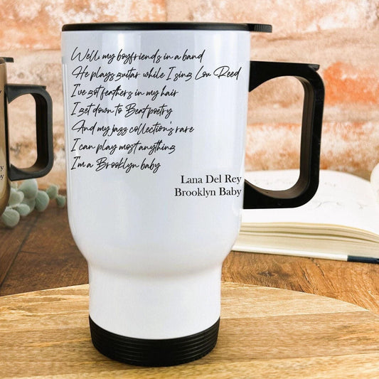 Lana Del Rey Brooklyn Baby Travel Mug Personalised