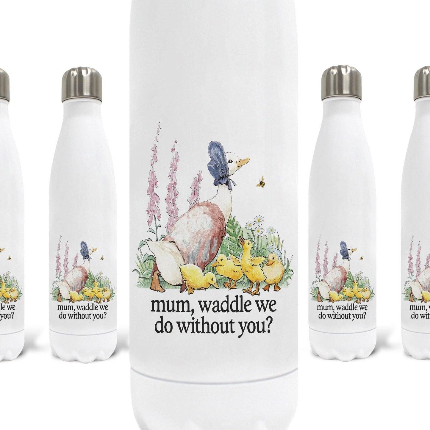 Jemima Puddle Duck Beatrix Potter Waddle We Do Mother's Day Water Bottle Present Gift For Mum Mummy Birthday