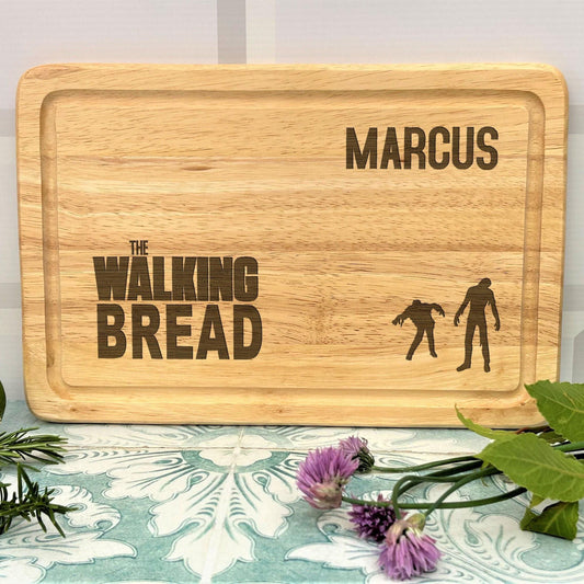 The Walking Bread (Dead) Chopping Board - Personalised Gift