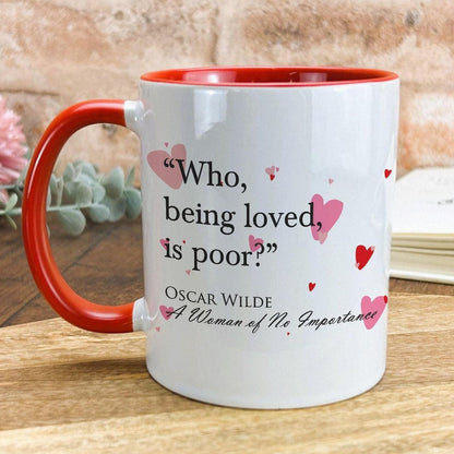 A Woman of No Importance Oscar Wilde Love Book Quote Valentine's Day Mug