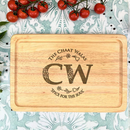 Cooking Up Memories Family Monogram Chopping Board - Personalised Gift