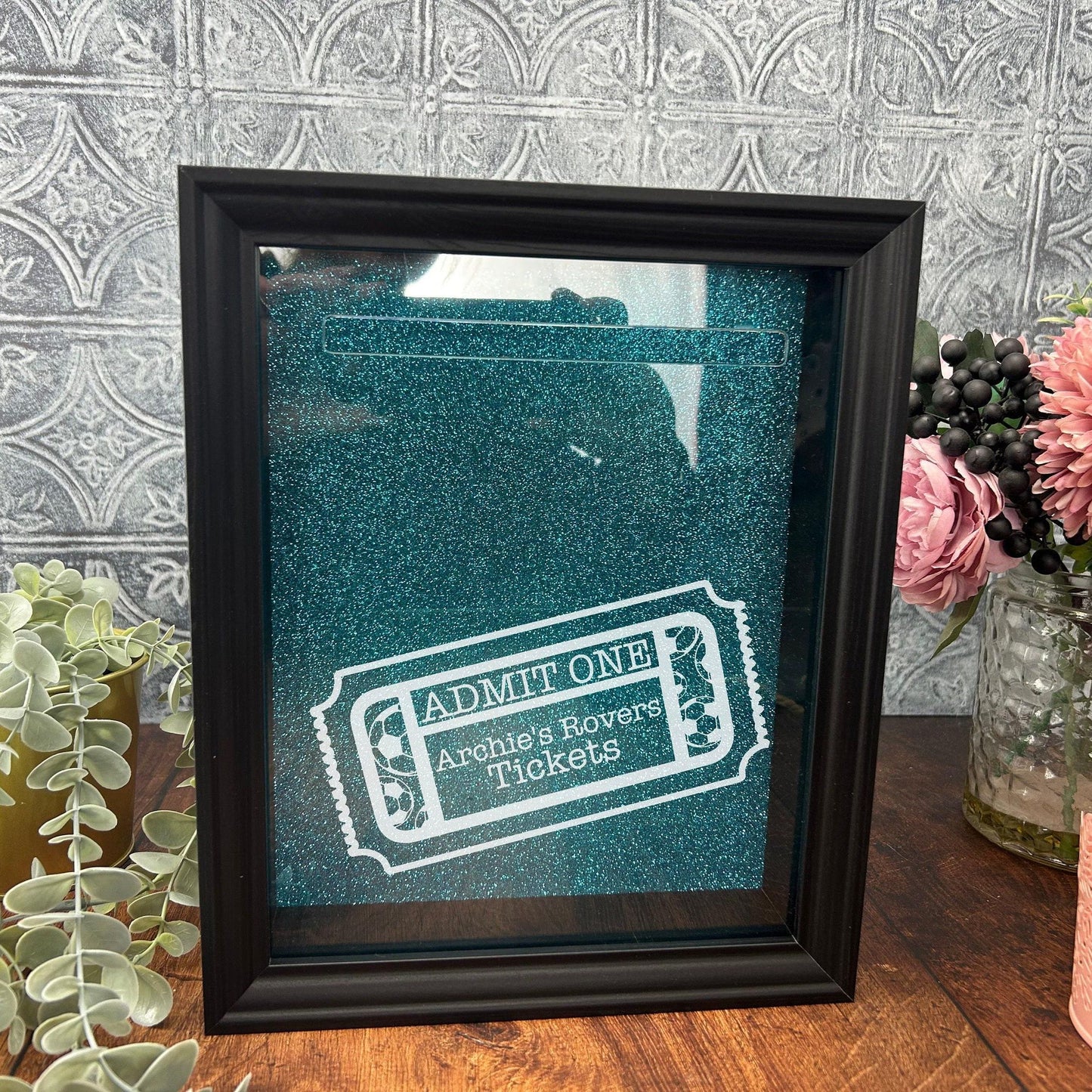 Football Match Ticket Box - Personalised Gift - Tickets Memory Storage Box - Premier Champions League