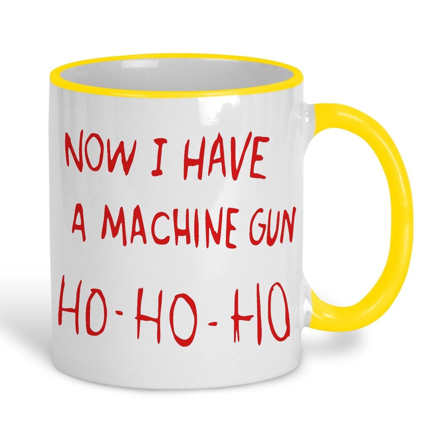 Die Hard Machine Gun Ho Movie Quote Christmas Movie Ceramic Mug