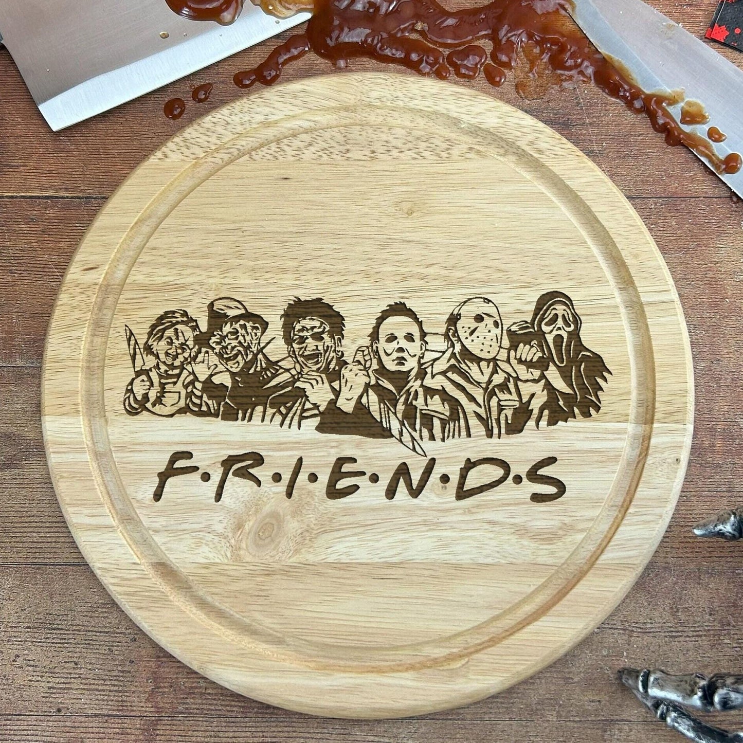 Friends Horror Movie Chopping Board - Scary Film Character Chopping Board