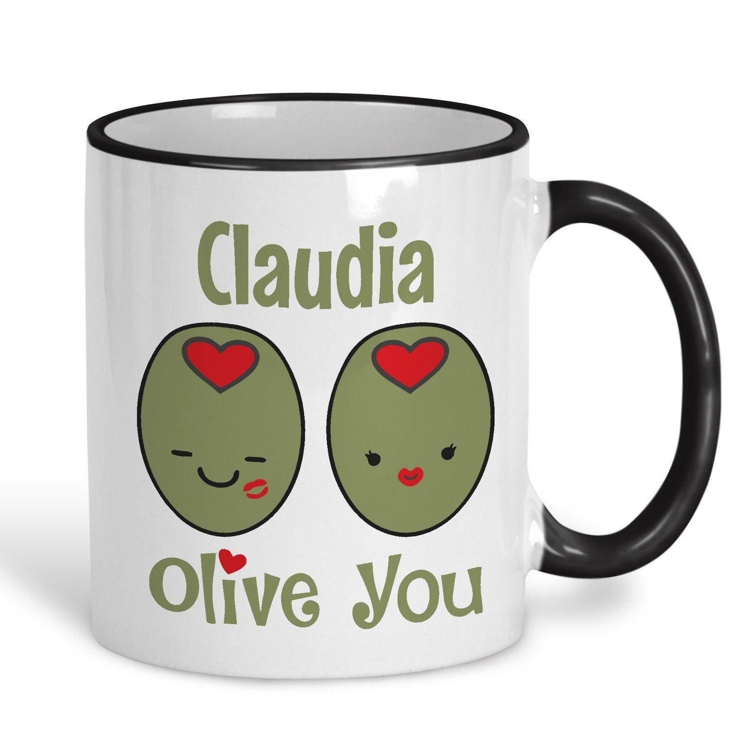 Olive You Personalised Valentine's Day Mug