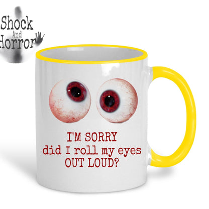 Personalised Eyeball Image Mug - Gift With Attitude