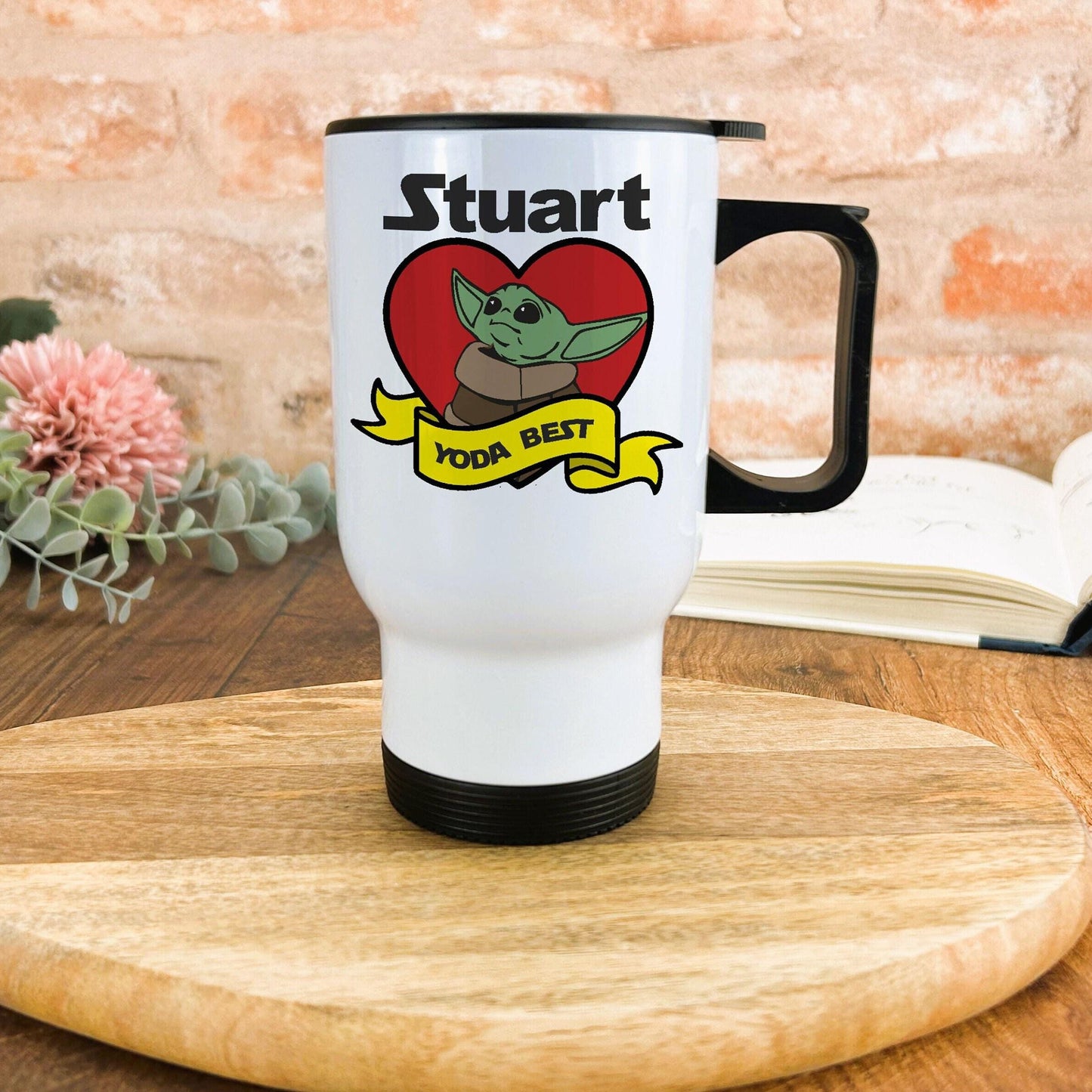 Yoda Best Baby Yoda Wars Personalised Travel Mug Valentine's Day