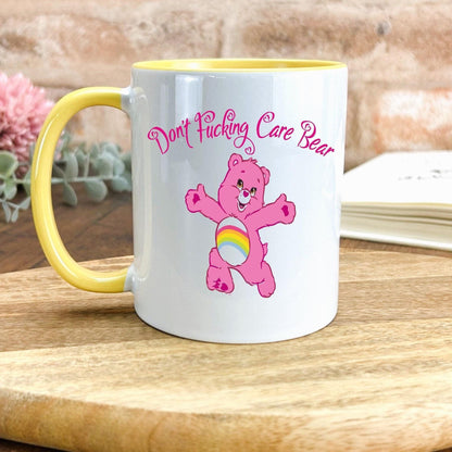 Care Bear "I Don't Care Bear/ F***** Care Personalised Ceramic Mug