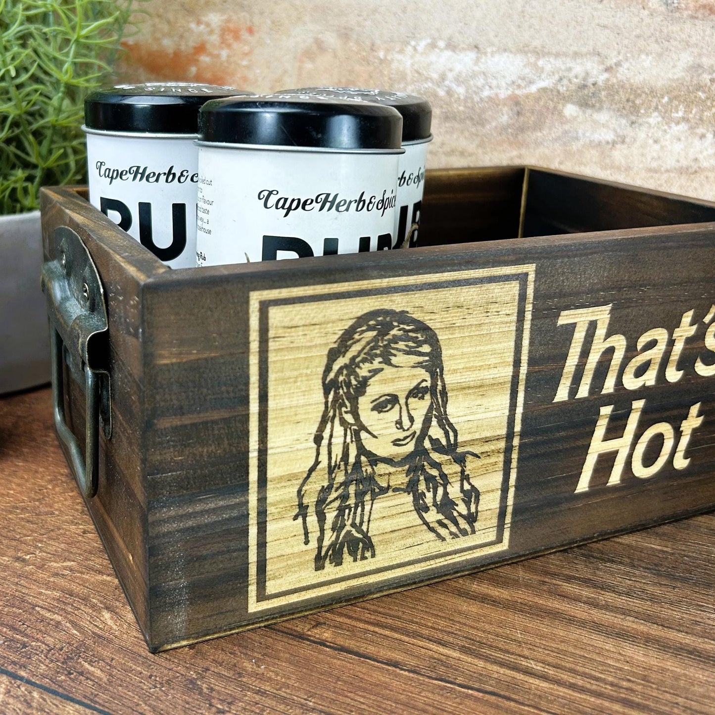 Paris Hilton "That's Hot!" Y2k Kitchen Tidy / Caddy - Funny Cooking Gift - Present Kitchen Decor Housewarming Christmas Birthday