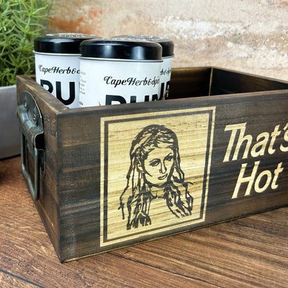 Paris Hilton "That's Hot!" Y2k Kitchen Tidy / Caddy - Funny Cooking Gift - Present Kitchen Decor Housewarming Christmas Birthday
