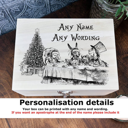 Alice in Wonderland Personalised Luxury Christmas Eve Gift Box