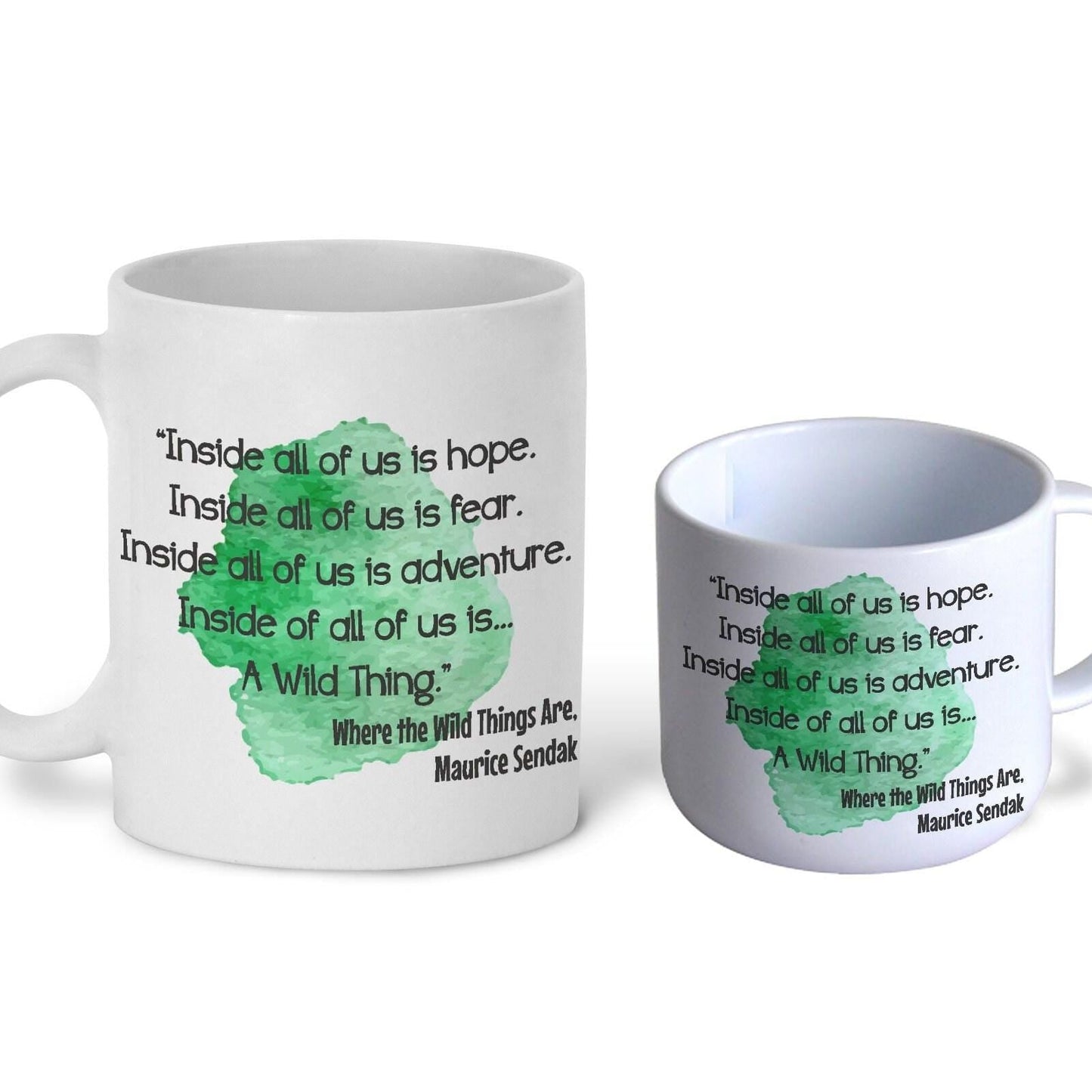 Where The Wild Things Are Maurice Sendak Children's Book Quote Literature Personalised Gift Mug Polymer First Unbreakable