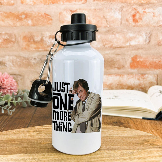 Just One More Thing Columbo Detective TV Show Water Bottle Personalised Gift