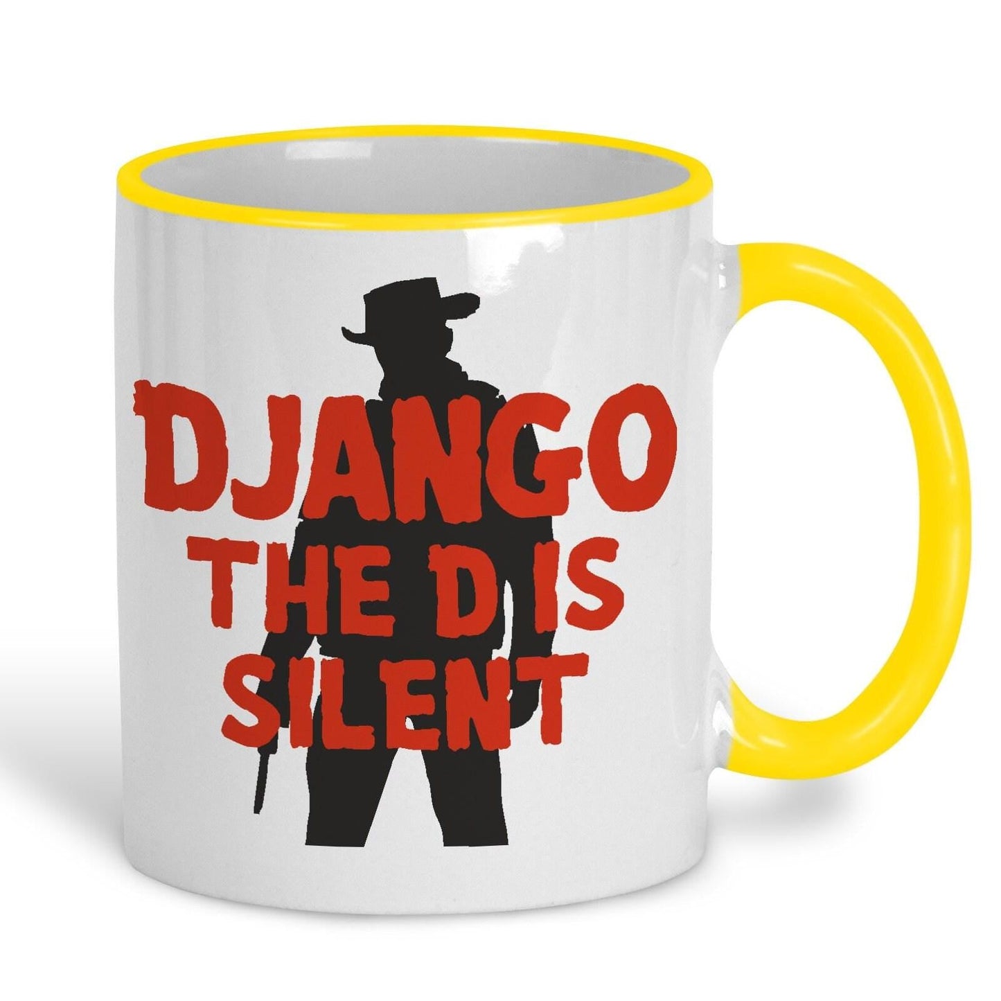 Django Unchained "The D Is Silent" Quentin Tarantino Western Jamie Fox Mug