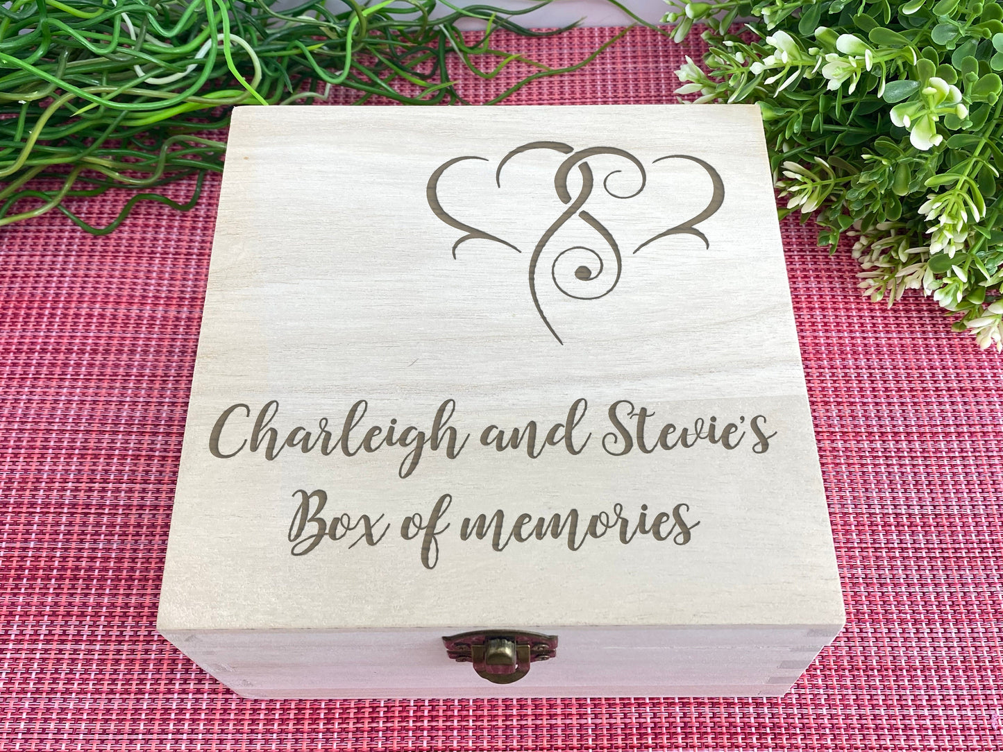 Heart Design Personalised Memory Box