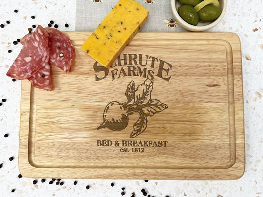 The Office Schrute Beet Farm Wooden Chopping Board